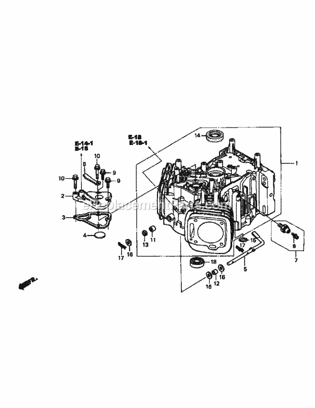 Gxv670 Cylinder Barrel Diagram and Parts List for M54-HN 53BB5ETW750 Cub Cadet Sprayer